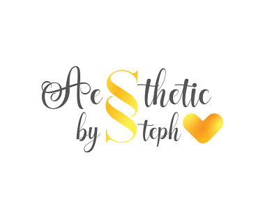 Aesthetics by Steph Logo graphic design icon logo logo design vector