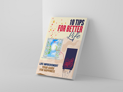 10 Tip for Better Life Book Cover book cover design ebook graphic design illustration