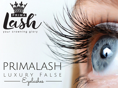 Primalash Eyelashes banner graphic design