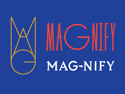 Magnify advertising design hawaii logo magazine marketing sketches typography