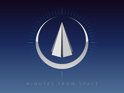 Minutes From Space daydream flying illustration illustrator logo