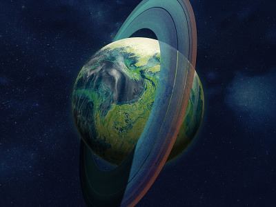 Planet, Series A #005 adobephotoshop art illustration photoshop planet ring space stars universe