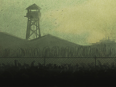 The Prison illustration photoshop