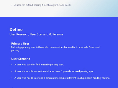 Parking App UX Define