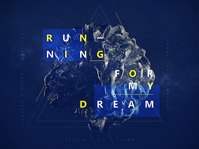 Run For Dream 3d c4d graphic ps x particles