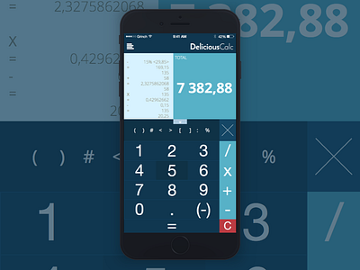 Delicious Calculator DailyUI #003