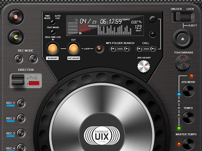 CDJ-Padmusic music tablet ui