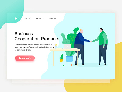 Business illustration illustration，ui，landing page ，web user