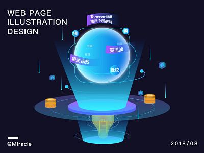 Web page illustration design app design illustration ui