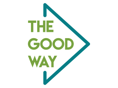The Good Way Logo bright color design logo typography vector