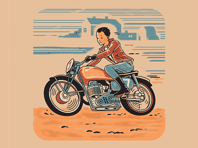 Motorcycle Racer illustration