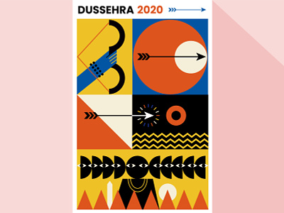 Dussehra Poster adventures art bold design graphic design illustration illustrator indian illustration indian mythology indianart minimal mythology poster poster art poster design poster designer vector vectorart