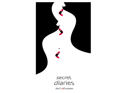 secret diaries bold design designer graphic design illustration minimal minimalism minimalist