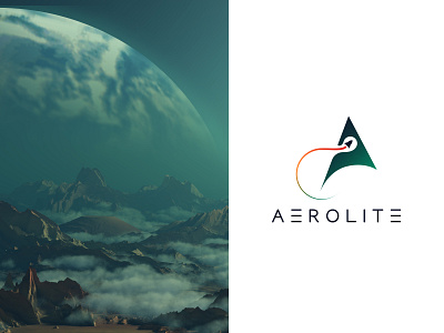 Aerolite Rocketship Logo Design