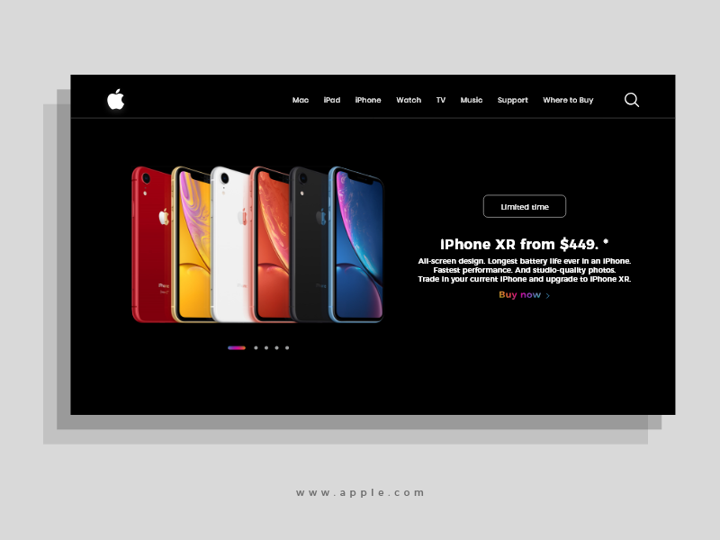 apple offer page ( apple.com re-design ) time limited follow apple wep ux ui web love knowledge logo branding vector brand icon design illustration color