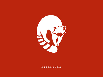 Red Panda illustration art brand branding color design icon illustration illustrator logo panda red vector