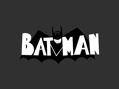 Batman Illustration art bat batman black white brand branding color dark design flat illustration knowledge logo love typography vector web