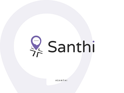 Santhi community meet-up logo design artboard brand branding color community flat icon illustration knowledge logo logodesign logotype love meetup power srilanka typography vector