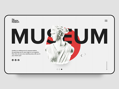 Concept for the DESIGN MUSEUM branding design flat icon minimal site design typography ui vector web