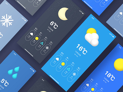 Simple weather preview design element icon illustration illustrator