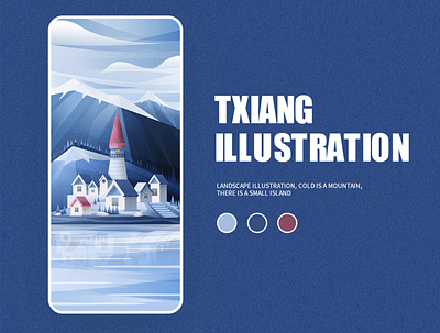 the tip of the iceberg design illustration scenery