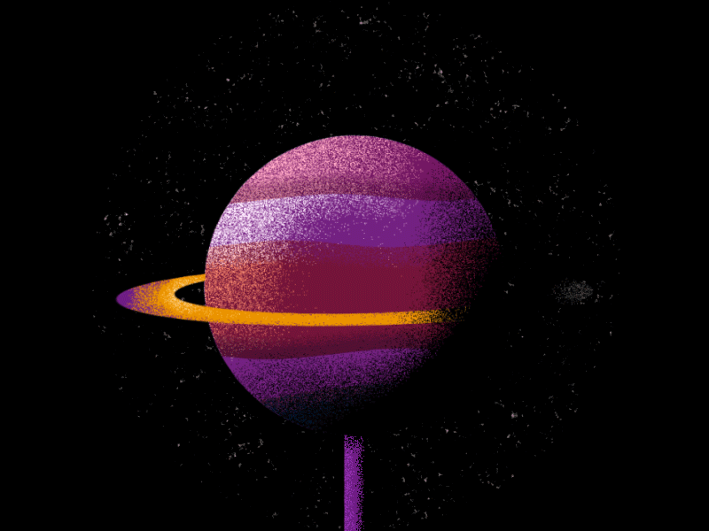 My kind of planet gif gif animation illiustration lick lollipop loop planet space