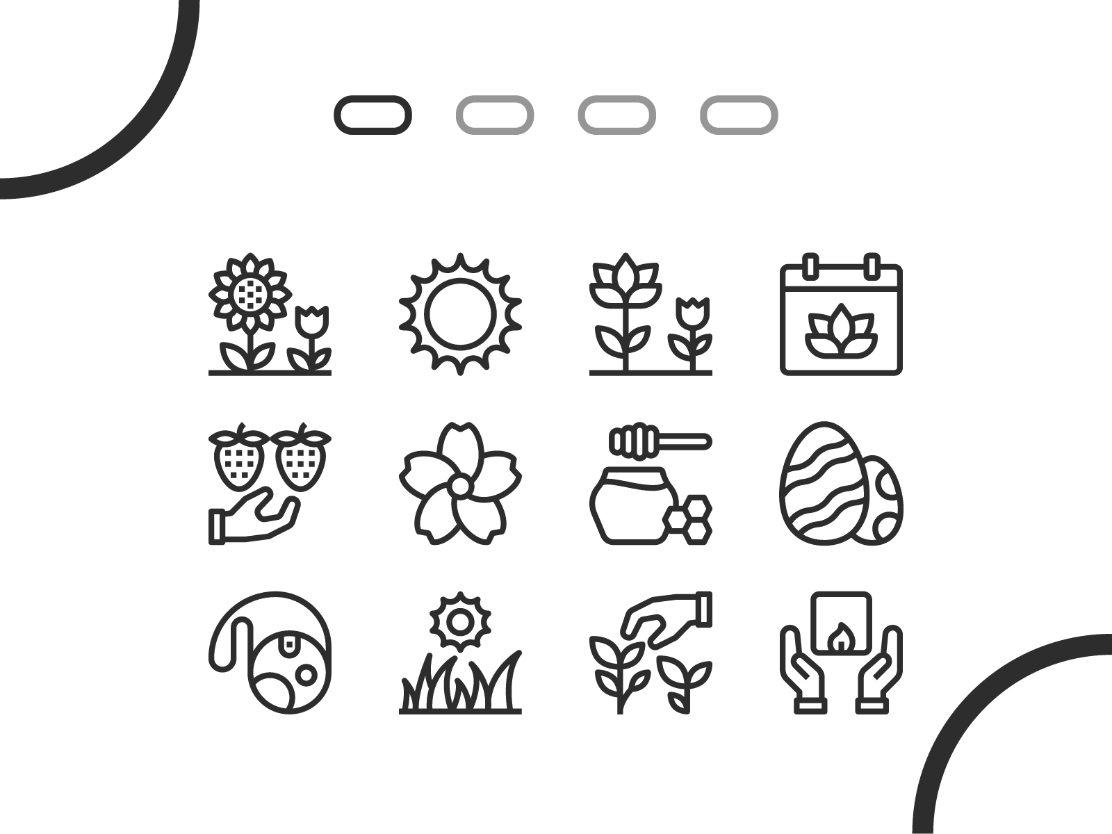 Spring art bloom brand design environment flaticon flower harvest icon icondesign iconfinder icons pack icons set iconscout iconutopia nature plant season spring summer