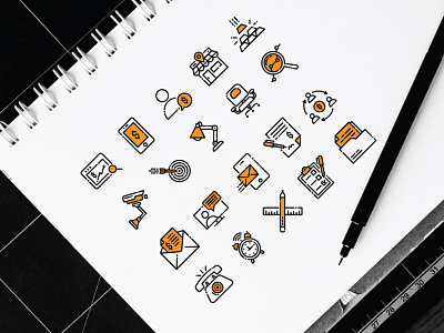 Business Icon Set art brand design designer flatdesign icon app icon artwork icon design icon set icons iconsets lineart logo monogram pictures ui ux uxui vector webdesign