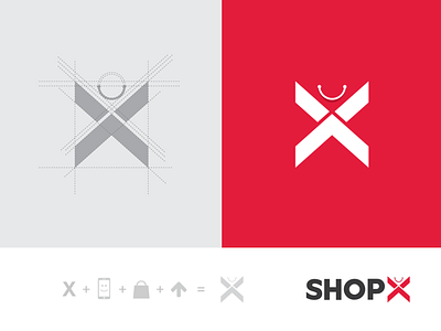 Shopx Branding 10i commerce services bengaluru branding design logo shopping shopx