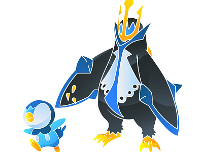 Piplup & Empoleon 4th Pokemon Starter Type Water