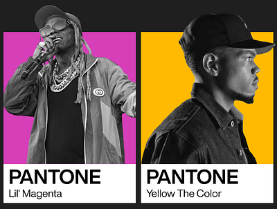 Colors as Rappers • A Series cmyk color digitalart hiphop pantone poster rap rgb