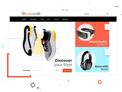 shopping site home page