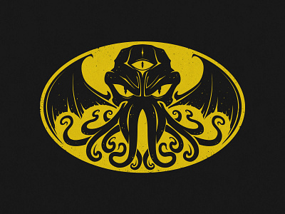 Arkham Monster batman cartoon design illustration logo pop t shirt tee vector
