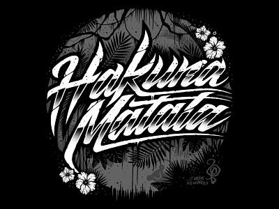 It Means No Worries hakunamatata illustration jungle lionking t shirt tee typo typography vector