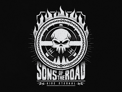 Sons of the Road illustration logos mad max t shirt tee tv typo typography