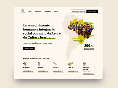 NGO website redesign branding design flat illustration minimal ui uidesign ux web website