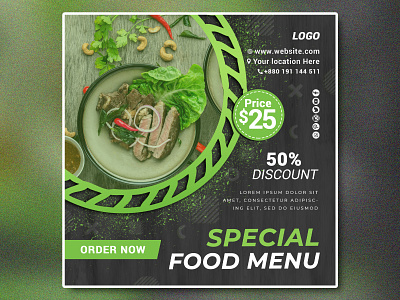 Special Food Menu Social Media Banner Template PSD Mockup free social media banners social media banner design ideas social media banner images social media banner mockup social media banner psd social media marketing banner social media promotion banner