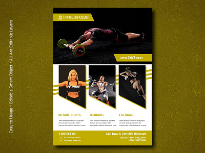 Fitness Flyer Design fitness flyer fitness flyer design flyer flyer design flyer psd