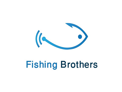 Fishing Brothers app connect fish fishing hook logo