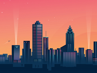 Atlanta Skyline atlanta cityscape skyline skyscraper