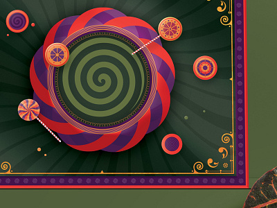 ... candy lollipop poster psychedelic spiral wip wonka