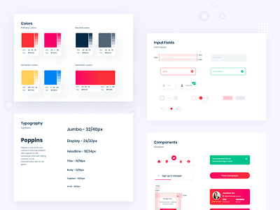 Style Guide components designsystem forms primary colors typography uiux