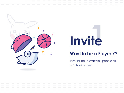 Dribble Invite design dribbleinvitation dribbleinvite icons illustration invitattion ui