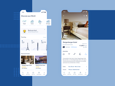 Travel App appdesign flightbooking hotelbooking travel travelappdesign ui ui ux