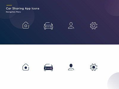 Icons Design car app carsharingappicons icons illustration lineicons ui vector