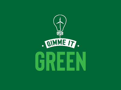 Gimme It Green Logo - Alternate