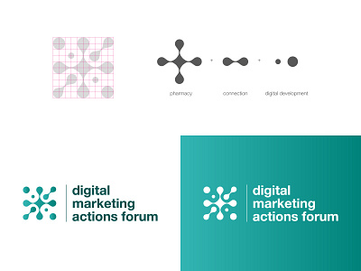 Digital Marketing Actions Forum | Logo Design brand brand and identity design illustration logo logo design logotype pictogram visual visual identity