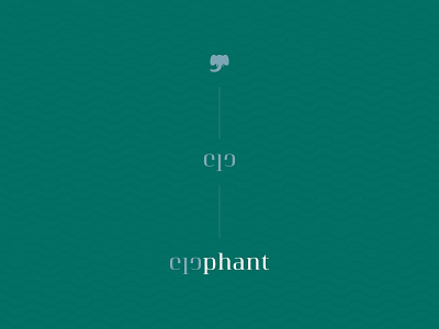 Elephant | Logotype brand brand and identity branding design elephant logo forms illustration inspiration inspiration design inspiration logo design symbol lettering logo logo design logotype pictogram type logo typography vector visual visual identity