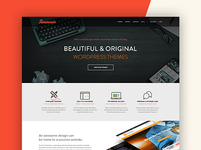 Thememania / WordPress themes clean elegant simple theme uiux website wordpress