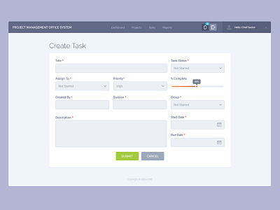 Create Task clean dashboard design experience interaction interface task ui user ux